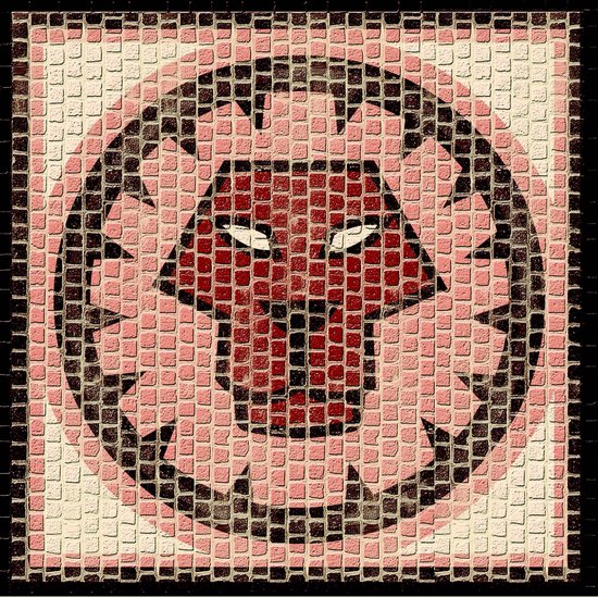 Mosaïque Signe du Zodiaque Lion - Pierre