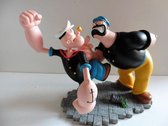 Popeye fighting with Brutus - 19 cm