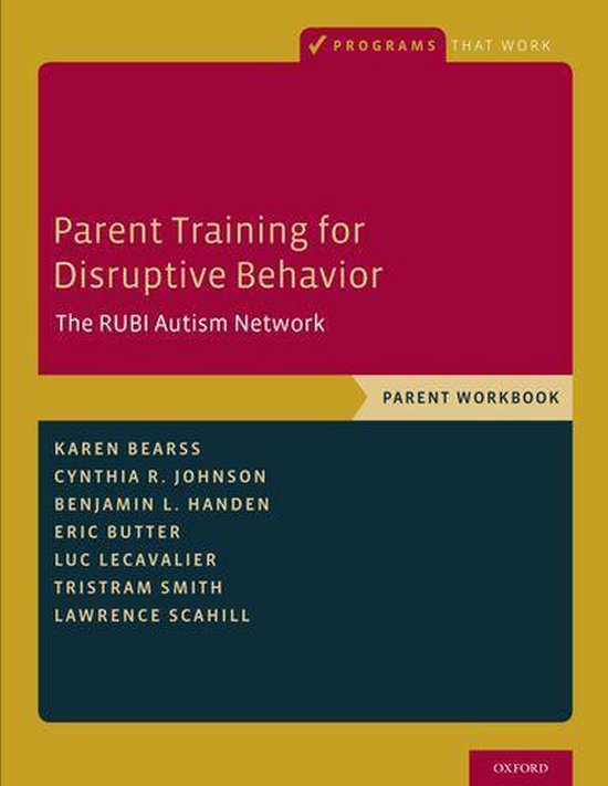 Programs That Work - Parent Training for Disruptive Behavior - cover