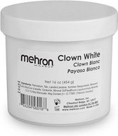 Mehron - Schmink Clown White | Clown Wit - 454 gram