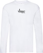 FitProWear T-Shirt Lange Mouwen Heren - Wit - Maat XL - Longsleeve - Shirt met lange mouwen - T-Shirt lange mouw - Trui - Sweater - Casual kleding - Sportkleding