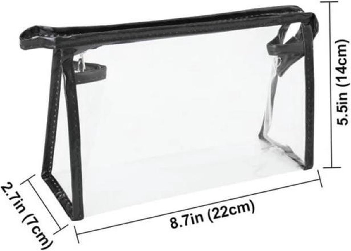 Transparante PVC cosmetische tas Dames Milieu Reizen Neceser Toilettas Wasorganisator Case Reizen Make-up toilettassen kopen vanaf een prijs van 2.9