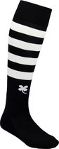 Robey Ring Socks - Voetbalsokken - Black/White Stripe - Maat Senior