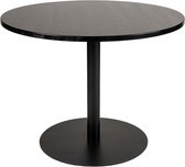 MaximaVida ronde eettafel Chicago 100 cm zwart - metalen tafelpoot 34 kg