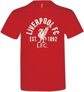 T-shirt Liverpool - Adultes - Taille XL - Rouge / Wit