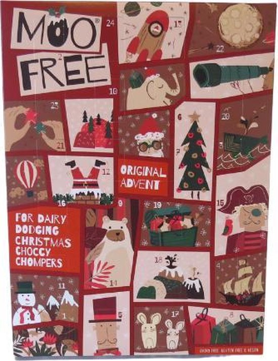 Vegan Adventskalender 2020 Moo Free Milk Chocolate Advent Calendar