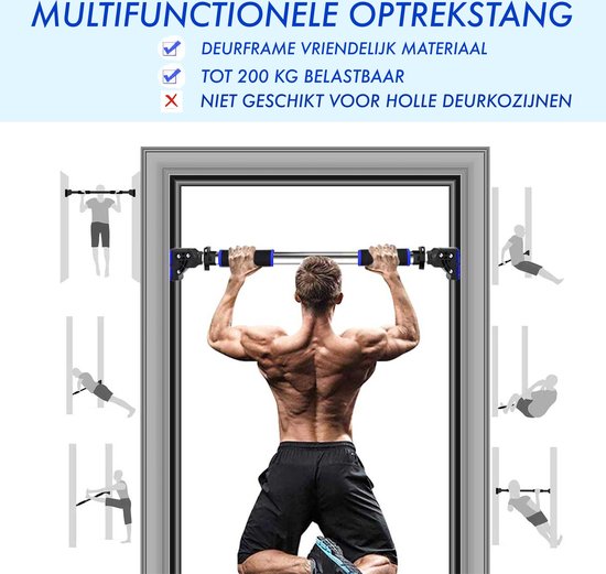Up - Optrekstang fitness - Home gym - Dip & Push up Bar sporten -... | bol.com