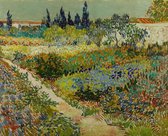 Vincent van Gogh, Tuin te Arles, 1888 op aluminium 70 X 105 CM
