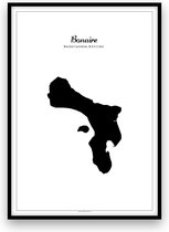 Poster: Bonaire - Zwart-wit