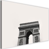 Schilderij Arc du triomphe, 2 maten, zwart/wit