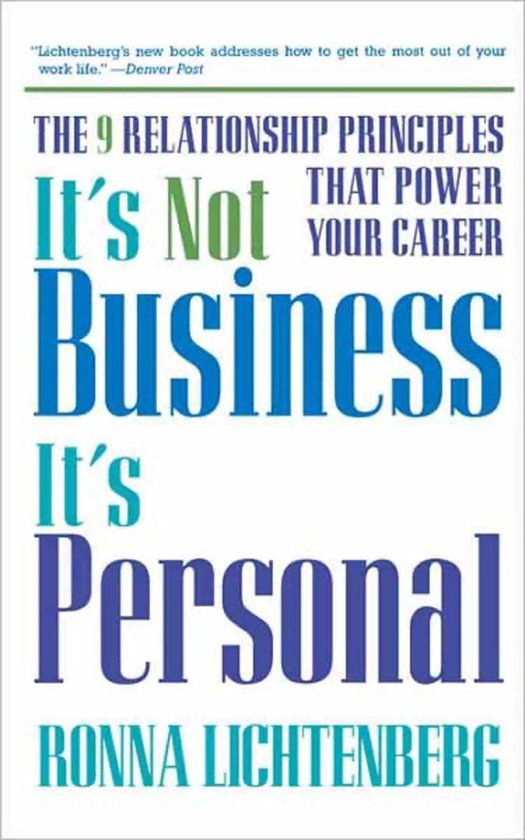 It's Not Business, It's Personal - cover