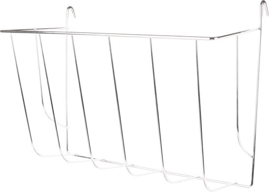 Flamingo - Knaagdieraccessoire Hooiruif Metaal - Zilver - 26 x 13 x 20 cm