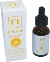 Facial Treat Retinol Serum | Incl. Hyaluronzuur & Vitamine E | Anti Aging | Stimuleert Celvernieuwing | Collageen | Verkleint Poriën | Anti Acne | Jojoba olie | Aloe Vera Extract |
