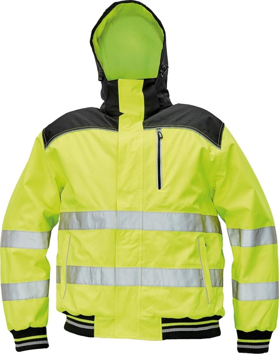 Knoxfield Signalisatie Winterjas pilot jack HV fluor geel, maat M