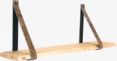 MOZZ Leren Plankdragers Baby Cheetah Beige