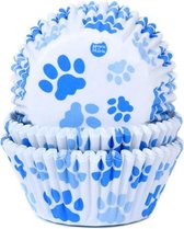 House of Marie Baking Cup Paw Control blauw