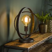 LifestyleFurn Lampe de table 'Tricia' couleur Charbon