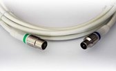 Technetix TN-RLA10-5.0B Coaxkabel Iec / Coax Iec Male - Iec Female Recht 5 M Wit