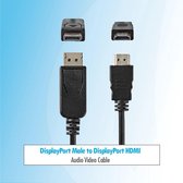 Bertje Budget DisplayPort Male to Displayport HDMI 2 Mtr