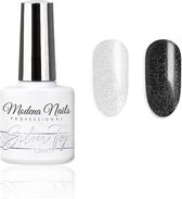 Modena Nails Silver Top Coat Gellak 7,3ml. - Zilver - Glitters - Top en/of basecoat