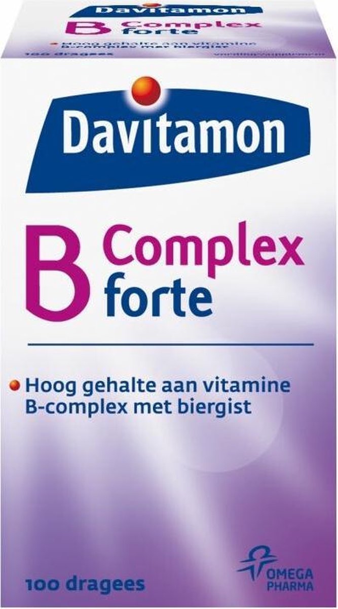 opschorten Concreet Onschuldig Davitamon vitamine B-Complex Forte met Biergist en vitamine B12 - 100  Tabletten | bol.com