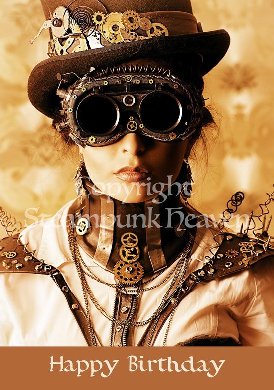 Cartes De Voeux Steampunk Set Cyrus 5 Cartes Steampunk Carte Funeraire Steampunk Bol Com