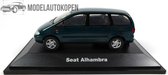 Seat Alhambra (Donker groen) 1/43 Dealermodel - Modelauto - Schaalmodel - Model auto - Miniatuurautos - Miniatuur auto