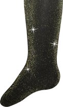 Ewers - Glitterpanty voor kinderen - lurex - zwart met gouden glitters - 40 DEN - 170/176