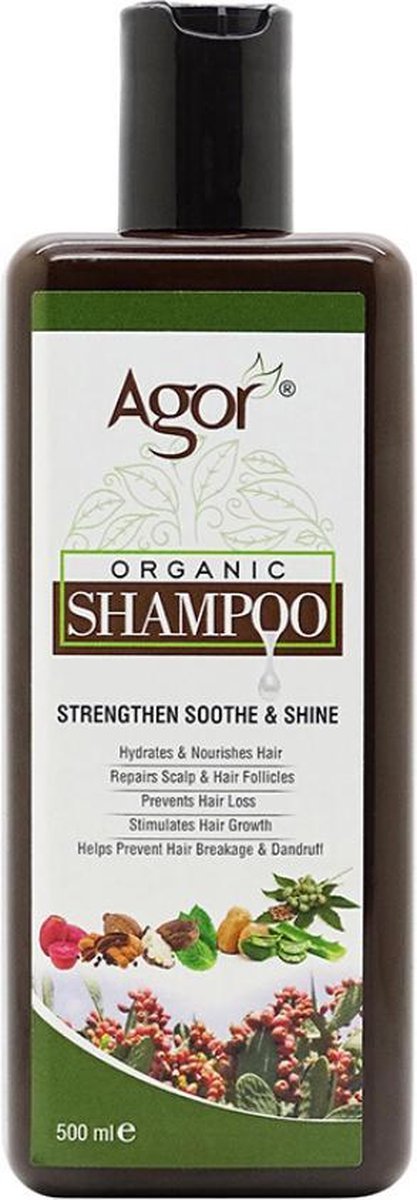 Agor Organic Hair Shampoo (versterken, verzachten en glanzend)
