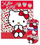 HELLO KITTY Cherry Fleece Deken Retro Kersen Lief | bol.com