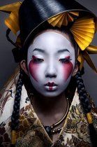 Geisha – 40cm x 60cm – Fotokunst op Plexiglas – Incl. blind ophangsysteem – Gratis verzending – Plexiglas Schilderij