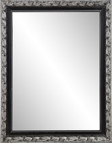 MLK - Spiegel ca. 55x70 cm - zwart - zilver