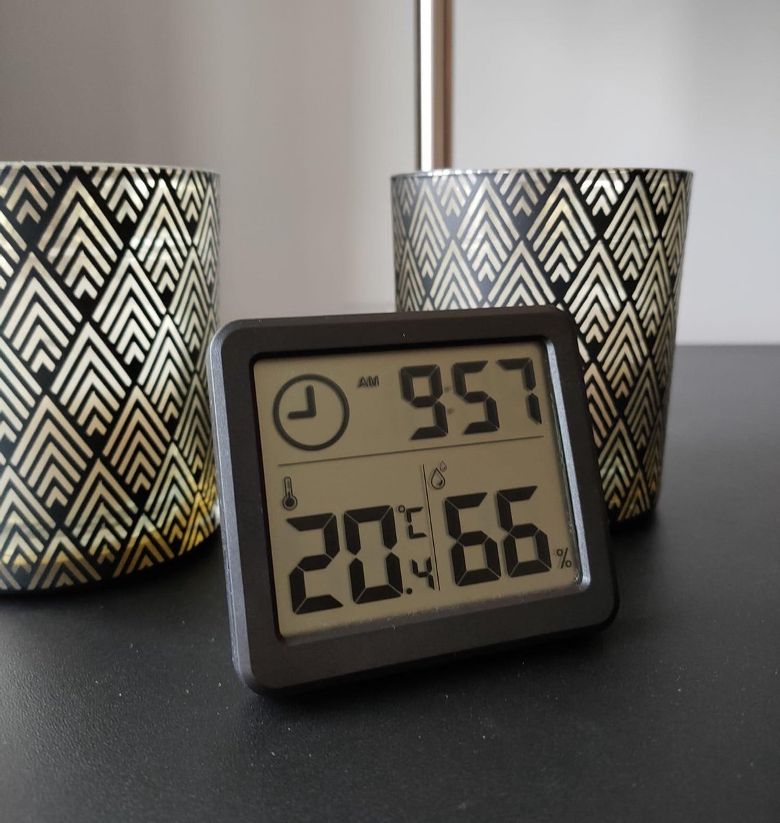 Digitale Thermometer Hygrometer Klok Luchtvochtigheidsmeter