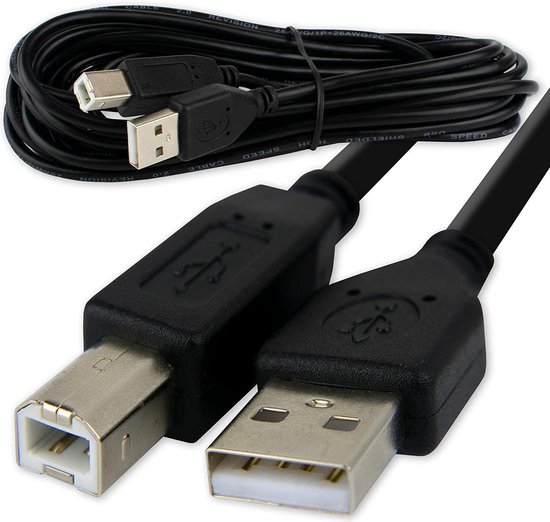 Hi-Speed USB 2.0 Printer - Scanner - Aansluitkabel - 1.8 mtr - A Male - B  Male | bol.com