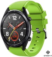 Siliconen Smartwatch bandje - Geschikt voor  Huawei Watch GT / GT 2 siliconen bandje - lichtgroen - 46mm - Strap-it Horlogeband / Polsband / Armband