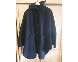Rolstoel Poncho Fleece / Scootmobiel Poncho Fleece Donker Bl