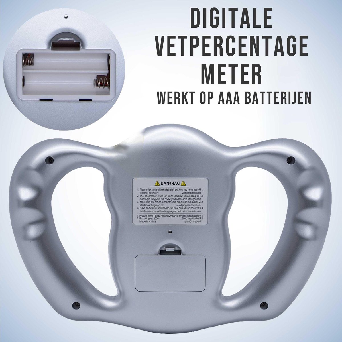 Vetpercentage Meter - Digitale Vetmeter - Huidplooimeter - Vetpercentage  Weegschaal | bol.com