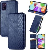 AA Commerce Telefoonhoesje - Book Case - Geschikt Voor Samsung Galaxy A41 - Blauw