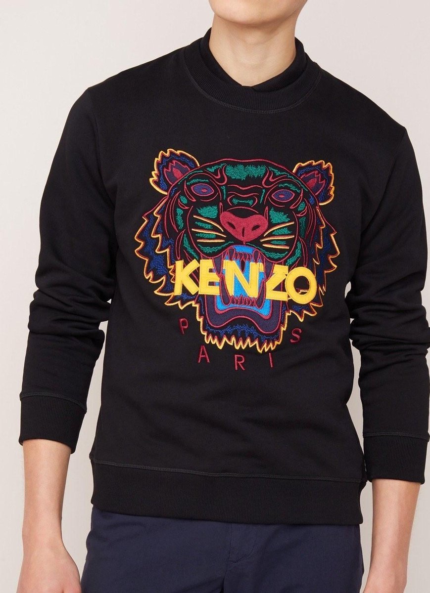 Kenzo Classic Tiger Crewneck Sweater Zwart Maat XL | bol.com