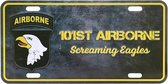 Amerikaans nummerbord - 101st. Airborne eagles