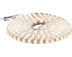 Warm wit LED Strip IP65 - 5 Meter - 220V - Matel