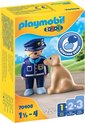 foto van PLAYMOBIL 1.2.3 Politieman met hond - 70408