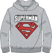 Superman sweater - hoodie - grijs - Maat 116 / 6 jaar