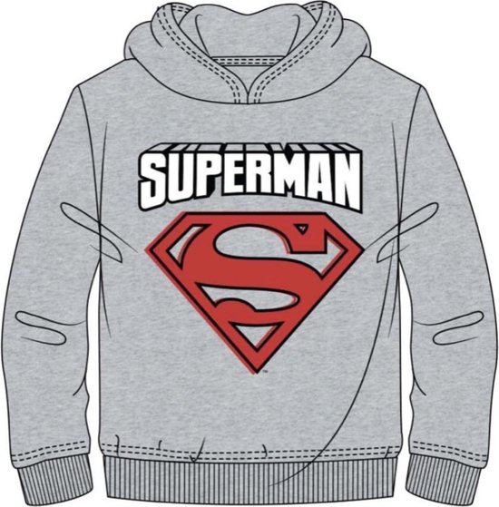 Superman sweater - hoodie - grijs - / jaar