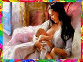 Schilderen Op Nummer - Painting By Number - Kleuren Op Nummer - Hobby - 40x50cm - Moeder - Baby - Ayana's®