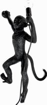 a sunny day aap lamp wandlamp / monkey lamp / aaplamp - rechts hangend - zwart - 60 cm