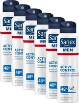 Sanex Deospray Men – Active Control - Voordeelverpaking 6 x150 ML