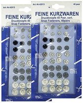 80 paar drukknoppen Diverse voor het aannaaien, drukknop, knoop, naai-accessoires
