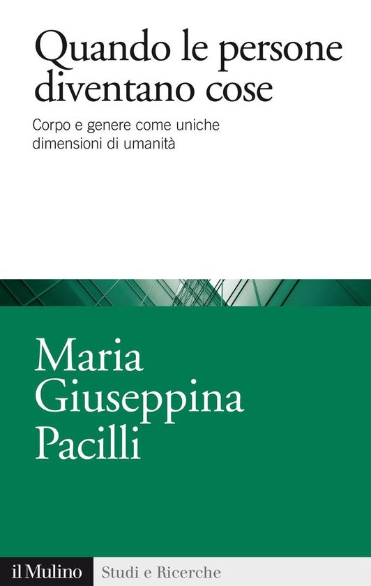 Studi e Ricerche - Quando le persone diventano cose - cover