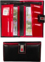 Bags And Wallets - Dames Portemonnee met drukknop - Echt Leer -  12 pasjes